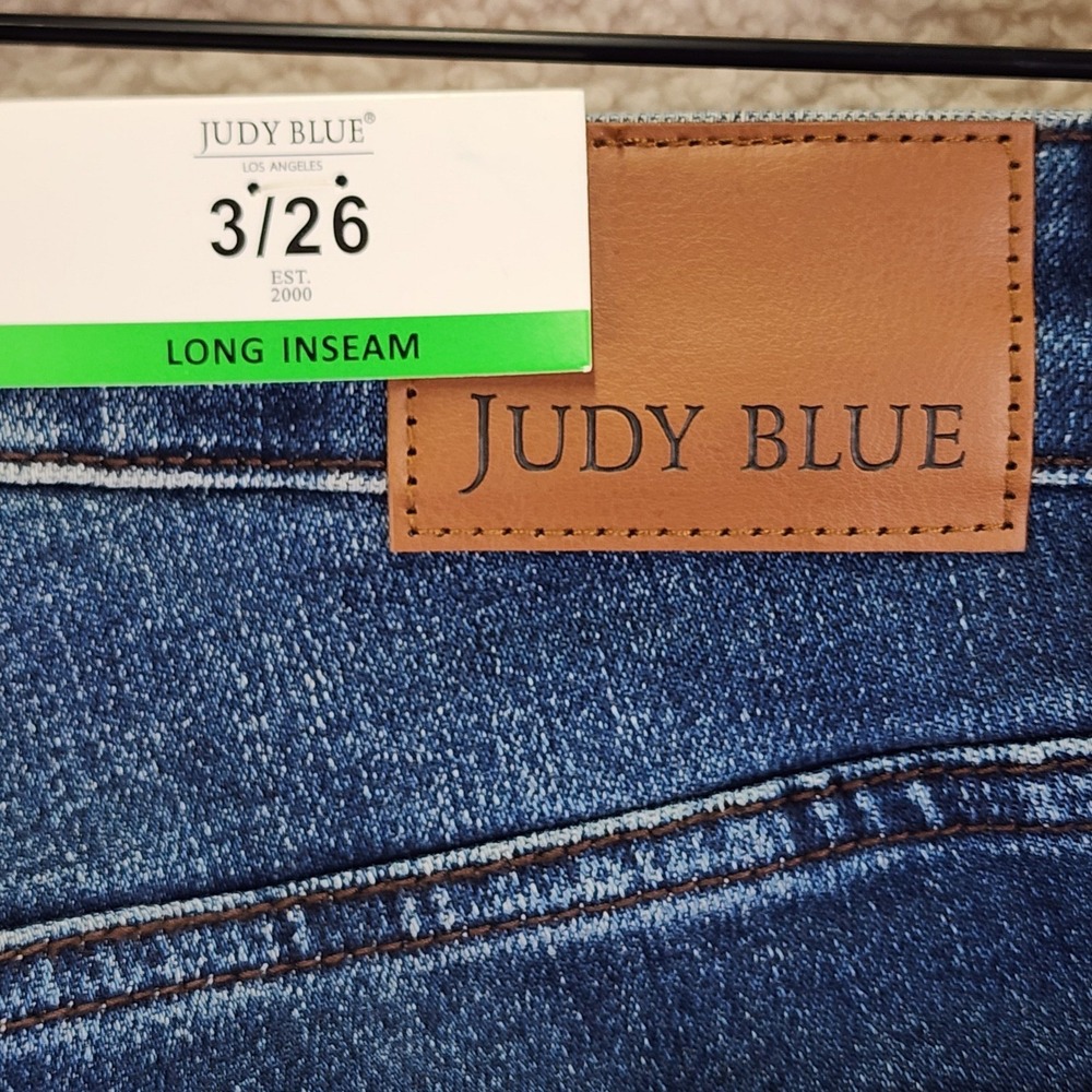 Judy Blue Bootcut High Waist Jeans Womens 3/26 Long Blue Tummy Control JB88786 - Picture 5 of 13